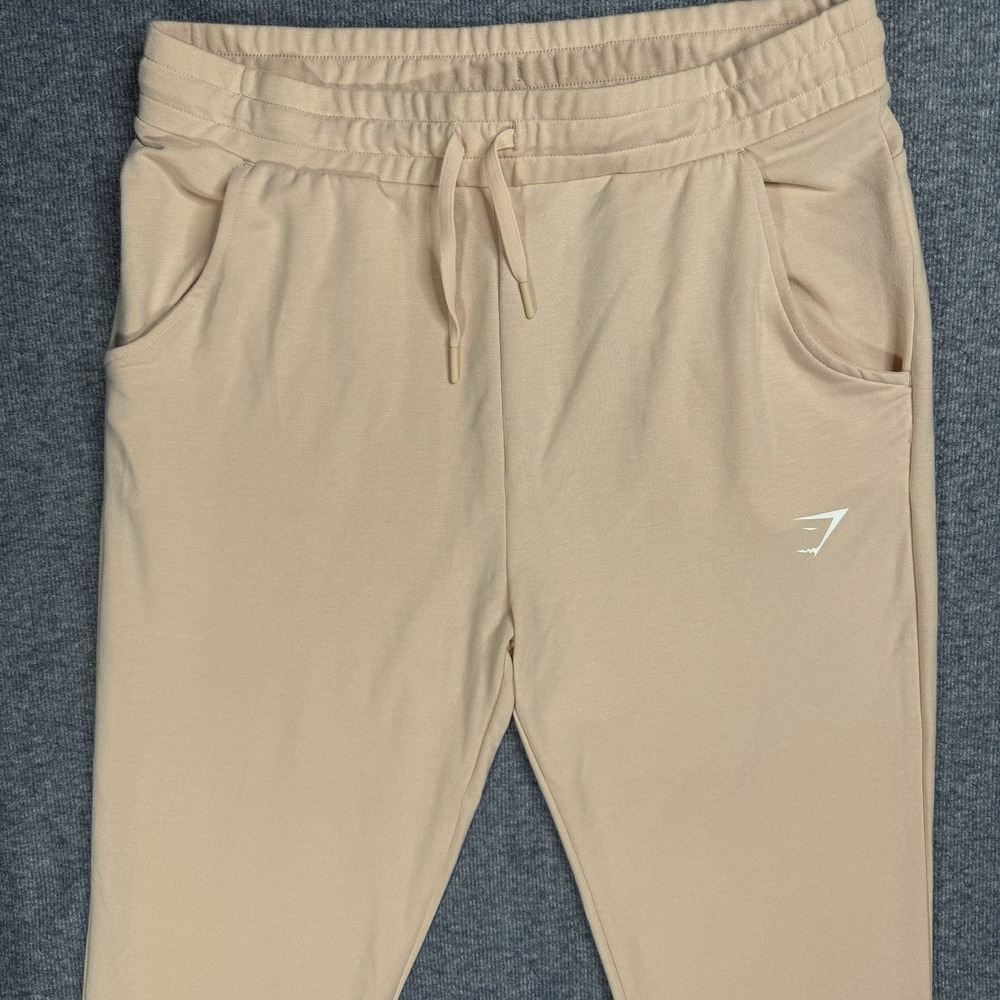 Womens Gymshark Pippa Training Joggers - Light Pink Peach Size Large Cozy Lounge